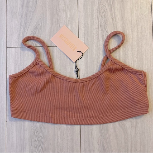 Missguided Tops - 2/$15: Missguided Ribbed Bralette Crop Top